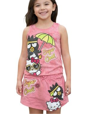 Girls Hello Kitty 2 Piece Summer Outfit M 7-8
